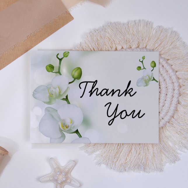 Tarjeta De Agradecimiento Orquídea elegante suave (Subido por el creador)