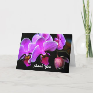 Tarjeta De Agradecimiento Orquídea Encantadora