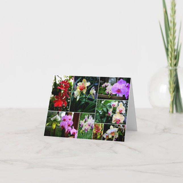 Tarjeta De Agradecimiento Orquídeas (Anverso)