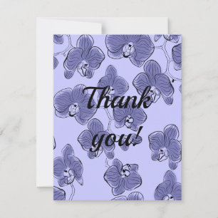 Tarjeta De Agradecimiento Orquídeas acuáticas sin foco flor de falaenopsis b