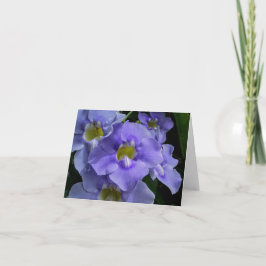 Tarjeta De Agradecimiento Orquídeas Purpura