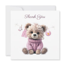 Osito de peluche con jersey rosa