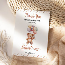 Osito de peluche lindo cumple 1 año | Oso dulce