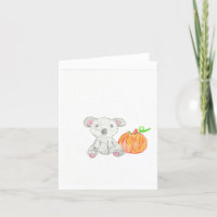 Oso de Koala con calabaza