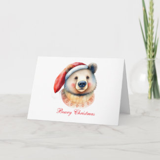 Tarjeta De Agradecimiento Oso de Navidad Beary