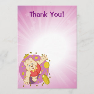 Tarjeta De Agradecimiento Oso de Quizzy