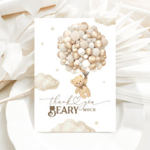 Oso de Teddy con globos pesados Baby Shower