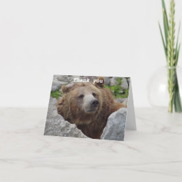 Tarjeta De Agradecimiento Oso Kodiak
