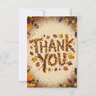 Tarjeta De Agradecimiento Otoño místico de sueño