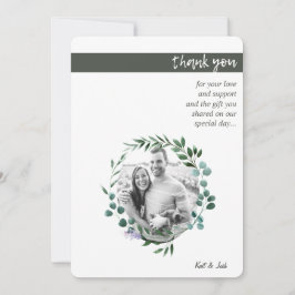 Tarjeta De Agradecimiento Otumn Oval Wreath Gracias