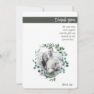 Tarjeta De Agradecimiento Otumn Oval Wreath Gracias