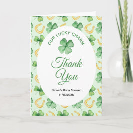 Tarjeta De Agradecimiento Our Lucky Charm St Patrick's Baby Shower
