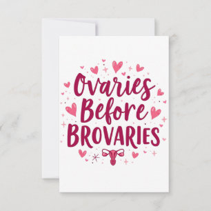 Tarjeta De Agradecimiento Ovarios antes de los Brovarios Mi cuerpo elegido