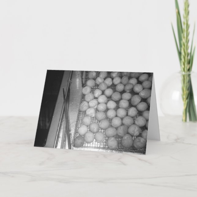 Tarjeta de agradecimiento "Overnight Fry Cook" (Anverso)