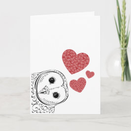 Tarjeta De Agradecimiento Owl siempre te ama Valentine