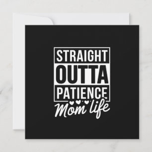 Tarjeta De Agradecimiento Paciencia directa al exterior - Vida de mamá