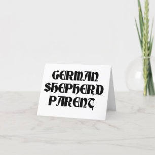 Tarjeta De Agradecimiento padre pastor alemán