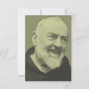 Tarjeta De Agradecimiento Padre Pio de Pietrelcina