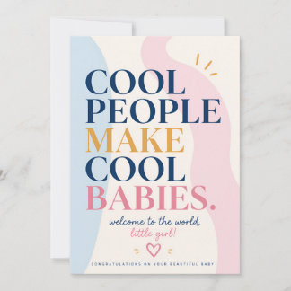 Tarjeta De Agradecimiento Padres primerizos Las personas geniales tienen beb