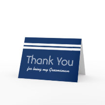 Padrino de boda White Stripes AGRADECIDO