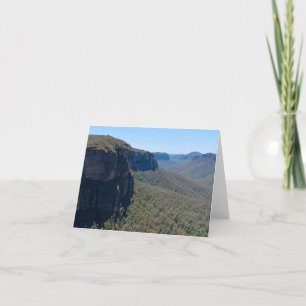 Tarjeta De Agradecimiento Paisaje de Grose Valley cerca de Blackheath