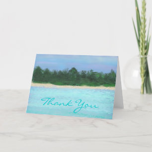 Tarjeta De Agradecimiento Paisaje de las islas pintadas,