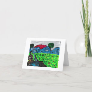 Tarjeta De Agradecimiento Paisaje de montaña