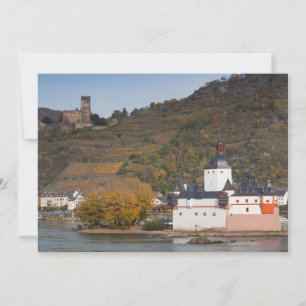 Tarjeta De Agradecimiento Paisaje del castillo Burg Gutenfels