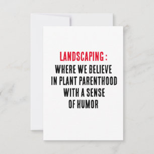 Tarjeta De Agradecimiento Paisaje Donde creemos en la paternidad de las plan