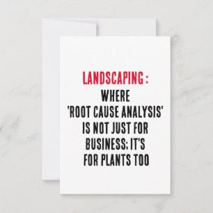 Tarjeta De Agradecimiento Paisaje Donde el 'análisis de causa raíz' no es ju