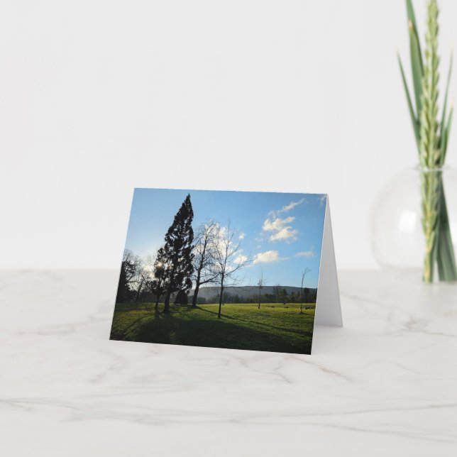 Tarjeta De Agradecimiento Paisaje galés 2025 (Anverso)