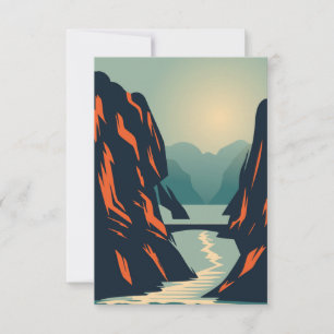 Tarjeta De Agradecimiento Paisaje natural