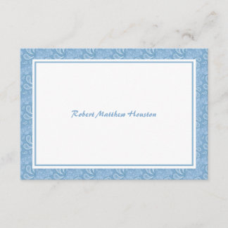 Tarjeta De Agradecimiento Paisley Blue Gracias