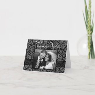 Tarjeta De Agradecimiento Paisley "le agradece" Photocard