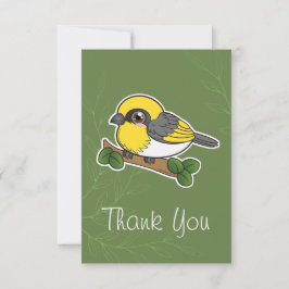 Tarjeta De Agradecimiento Pájaro de Hawaii Forest Bird Palila