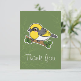 Tarjeta De Agradecimiento Pájaro de Hawaii Forest Bird Palila