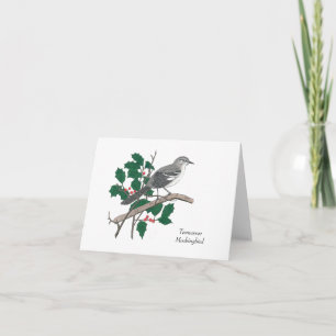 Tarjeta De Agradecimiento Pájaro del estado de Tennessee: Mockingbird