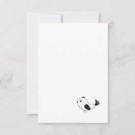 Tarjeta De Agradecimiento Pájaro pequeño individual