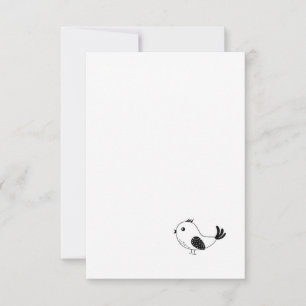Tarjeta De Agradecimiento Pájaro pequeño individual