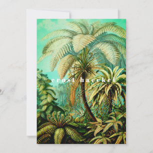 Tarjeta De Agradecimiento Palas botánicas Ernst Haeckel