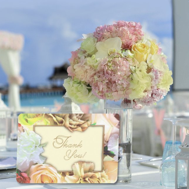 Tarjeta De Agradecimiento Pale Yellow Rose Thank You Card (Subido por el creador)