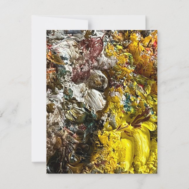 Tarjeta De Agradecimiento Paleta del artista #1 (Anverso)