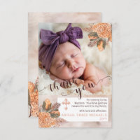 Palm Leaves Hydrangea Chica Foto Bautismo Gracias