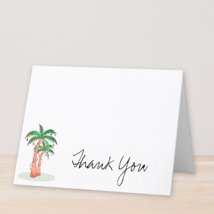 Tarjeta De Agradecimiento Palm Trees Personalizados