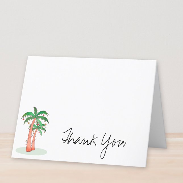 Tarjeta De Agradecimiento Palm Trees Personalizados (Subido por el creador)