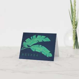 Tarjeta De Agradecimiento Palmas tropicales