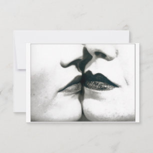 Tarjeta De Agradecimiento Palo de labios de personalizable Beso de Lesbianas
