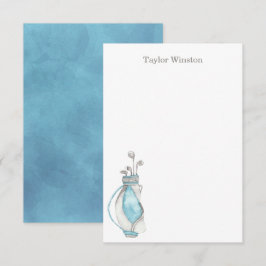 Tarjeta De Agradecimiento Palos y Bolsa de Golf de Acuarela