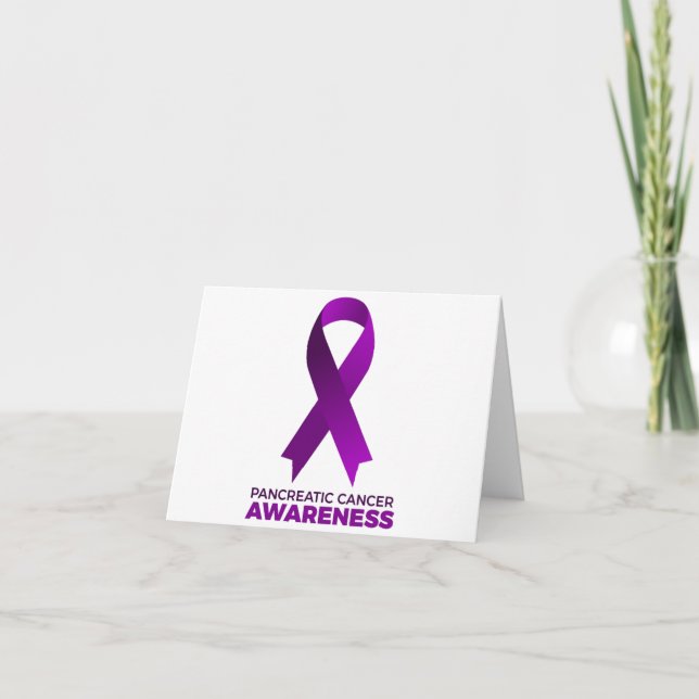 Tarjeta De Agradecimiento Pancreatic Cancer Awareness (Anverso)