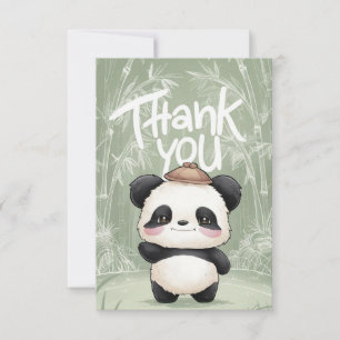 Tarjeta De Agradecimiento Panda de saludo mágico